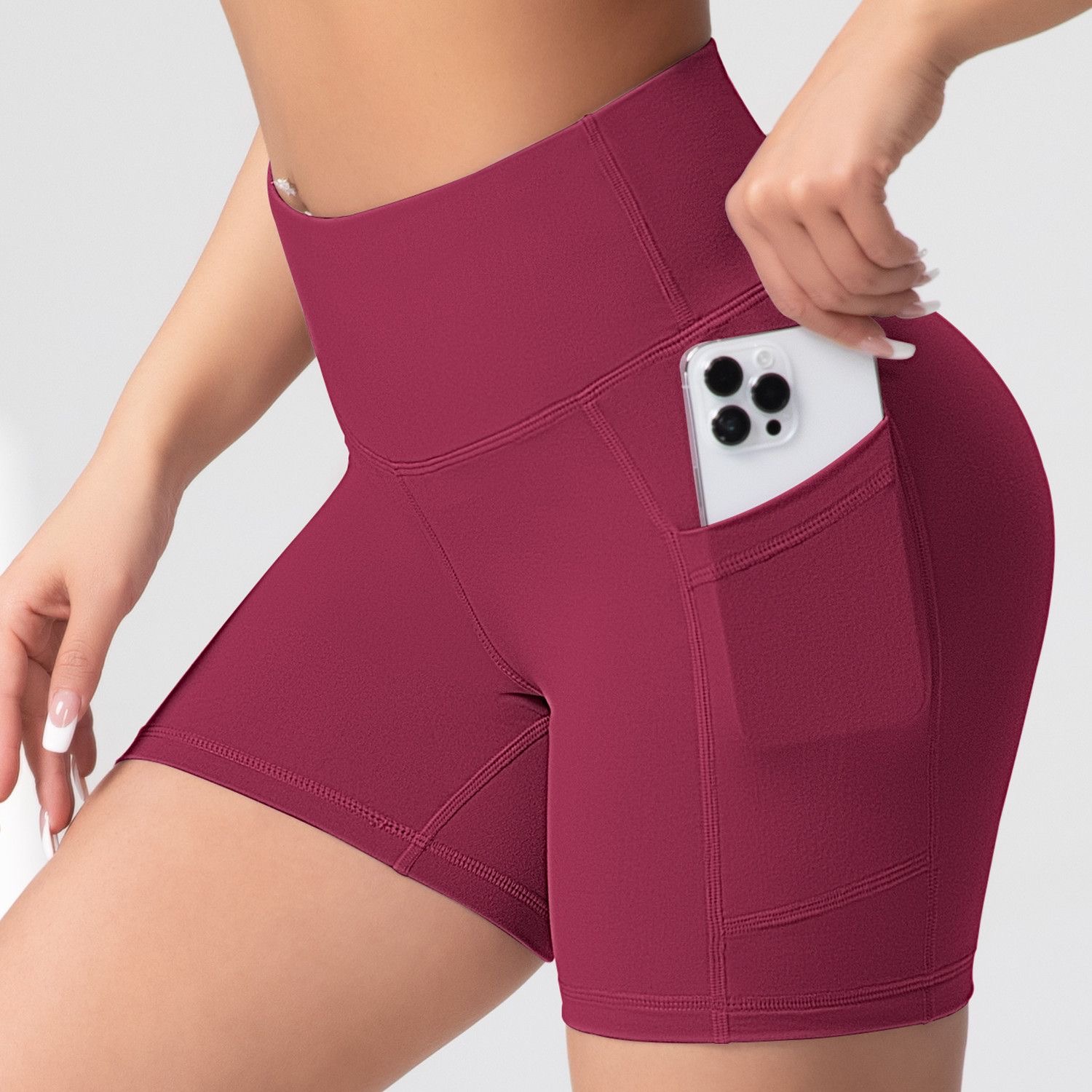 p1 Women’s High-Waisted Gym Shorts