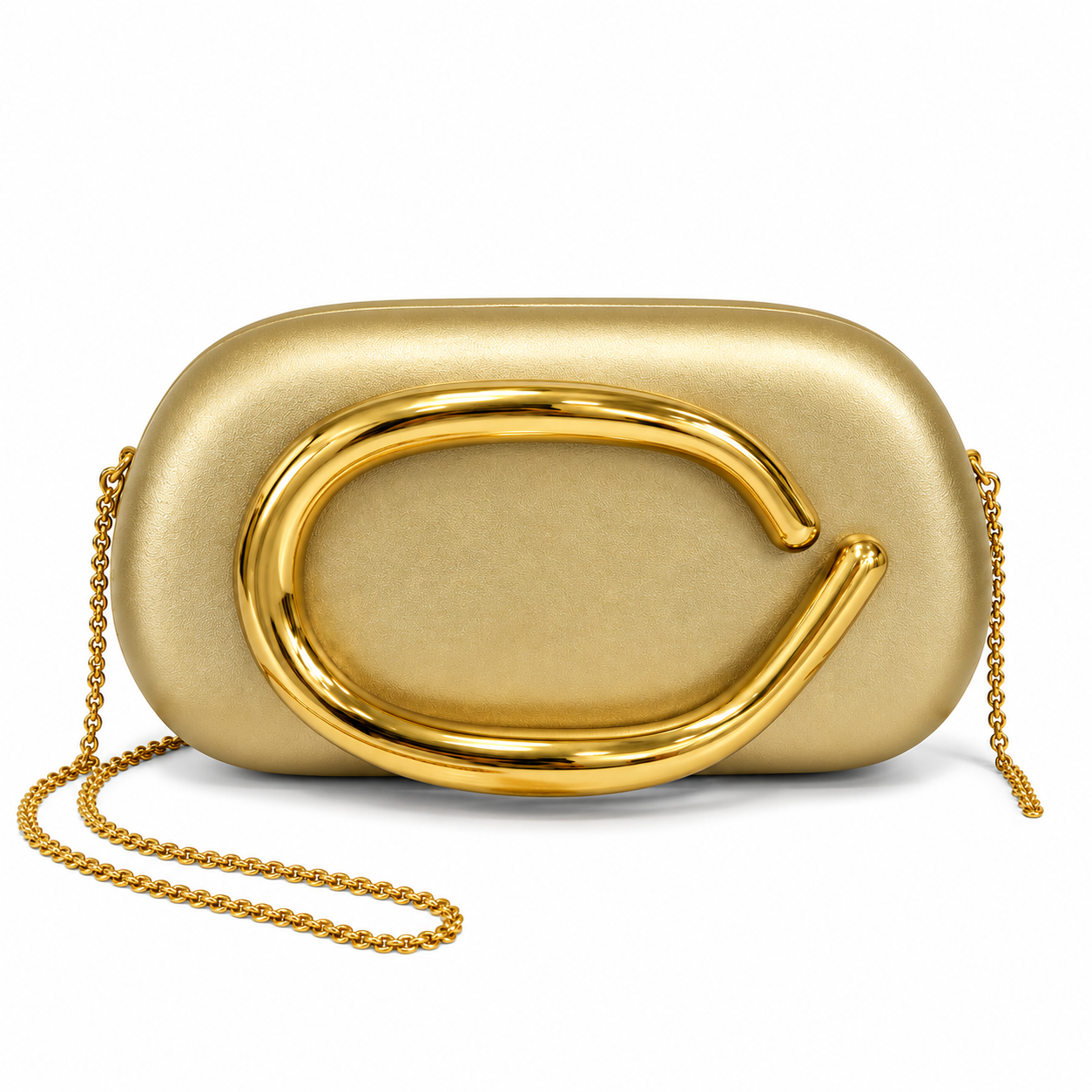 p1 Metallic Evening Clutch Bag