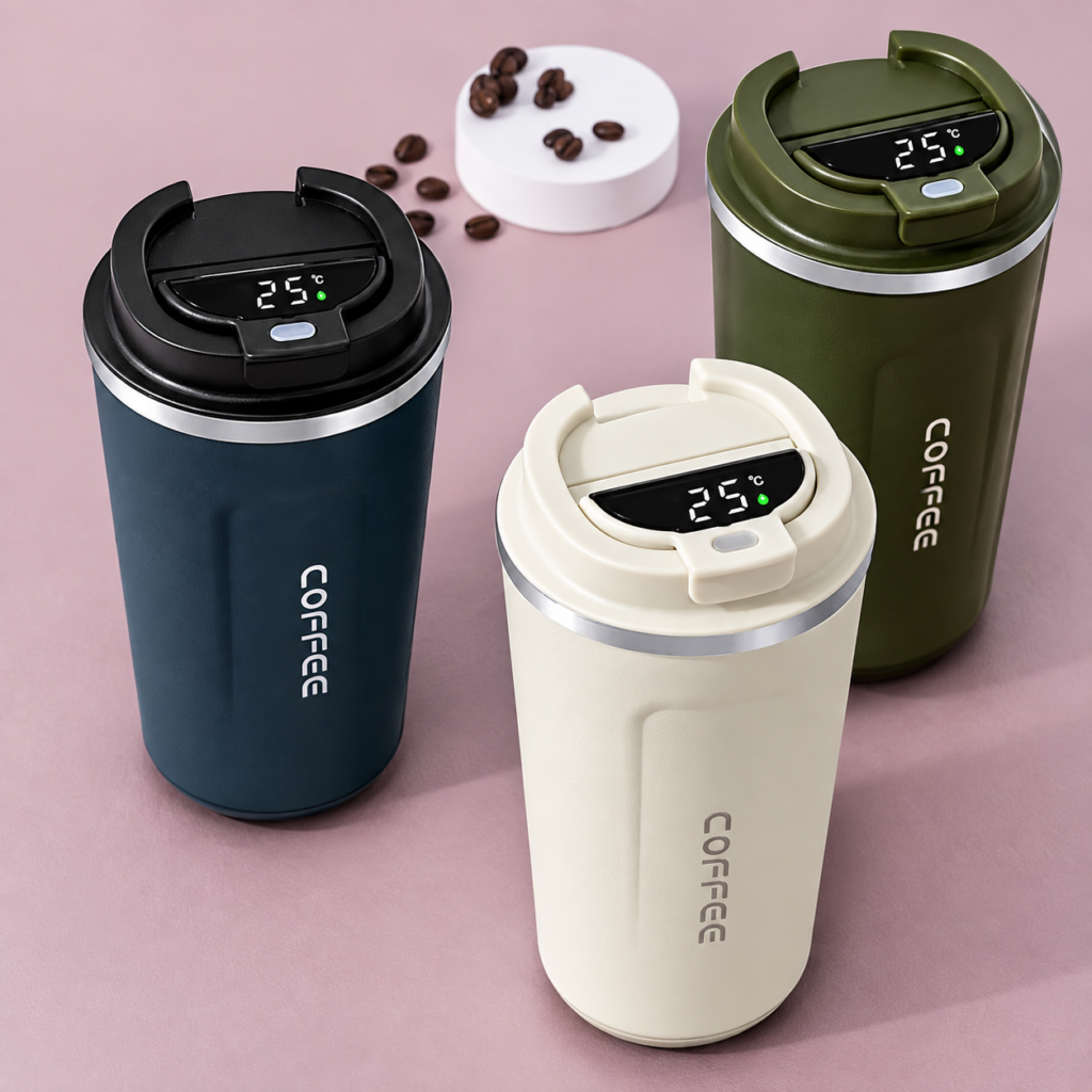 Coffee Travel Mug with Digital Temperature